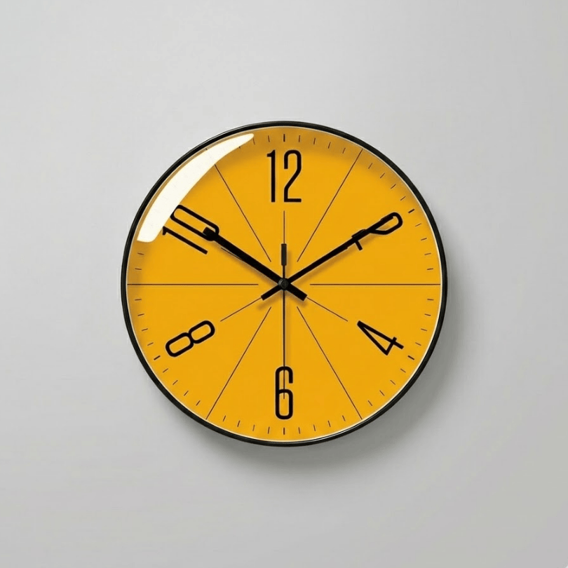 NordicHush Quiet Wall Clock With Minimalist Modern Style