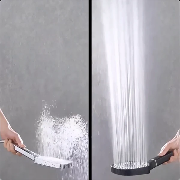 Turbo Filtration High-Pressure Shower Head For Healthier Hair With Scalp Care