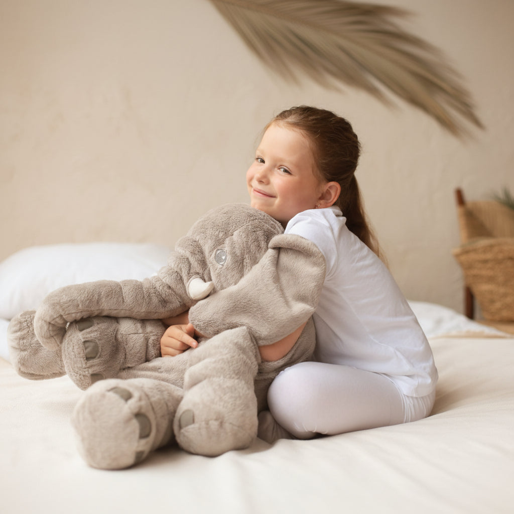 CuddlePals Elephant Plush Pillow For Babies And Kids Soft Nap Time And Play