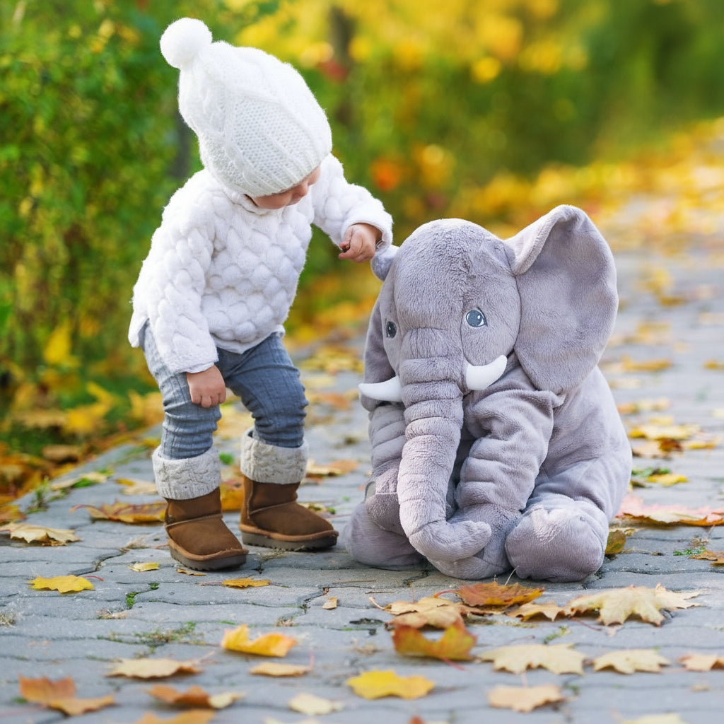 Plushelephant Pluszowa Słonikowa Przytulanka Poduszka dla Przytulnego Domowego Komfortu