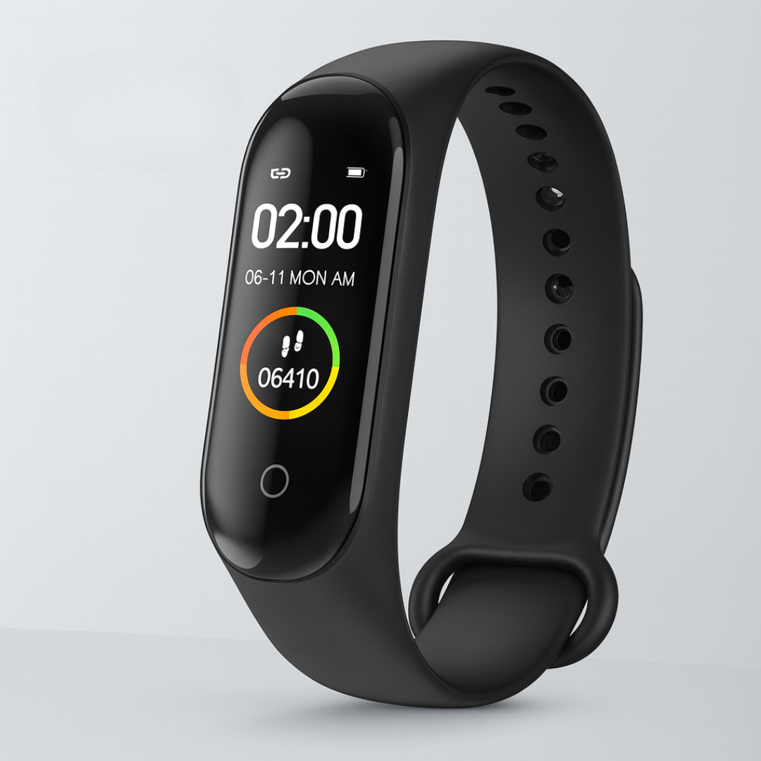 Reloj rastreador de salud con monitoreo del sueño y datos de calidad del sueño