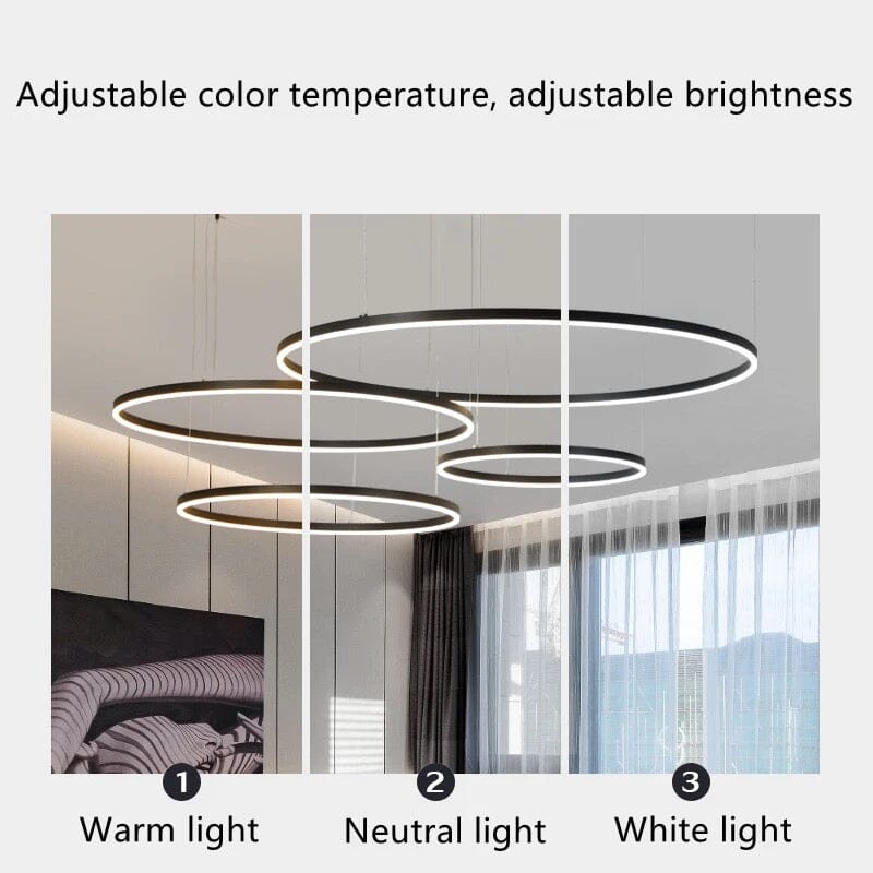 Aurelia Ring Lamp With Adjustable Aluminum And Acrylic Design, 12,500 Lumens