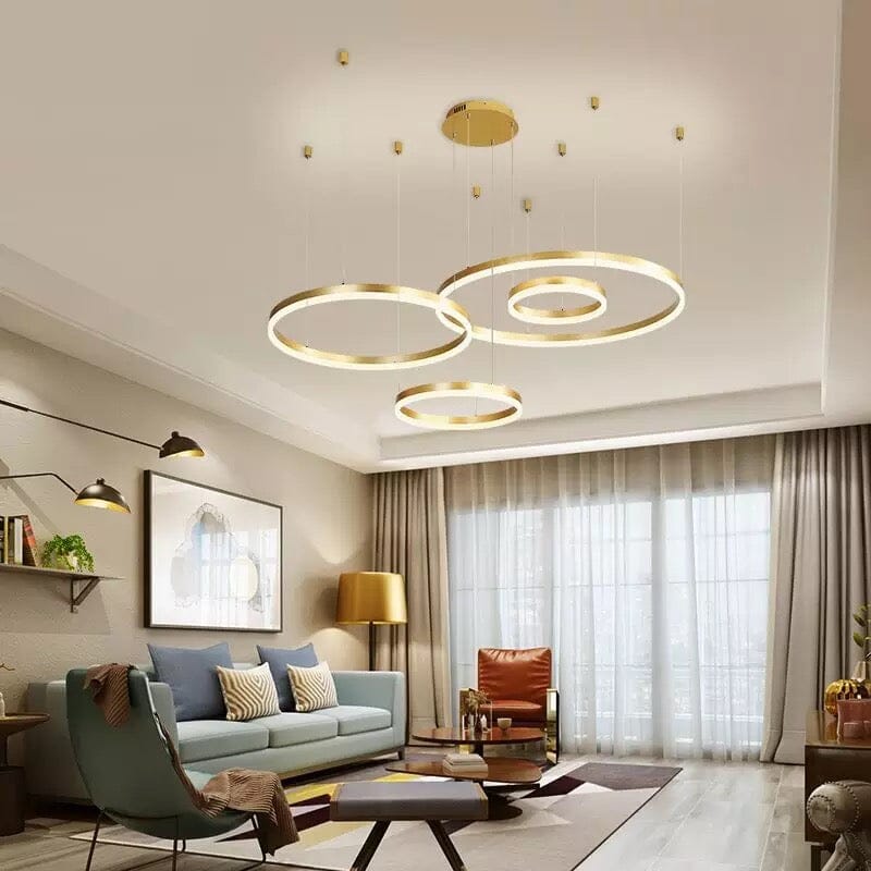 Aurelia Ring Lamp With Adjustable Aluminum And Acrylic Design, 12,500 Lumens