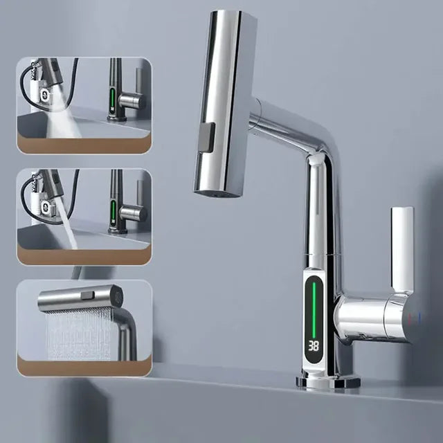 Rubinetto da cucina intelligente AeroFlow Pro con controllo per temperatura senza interruzioni