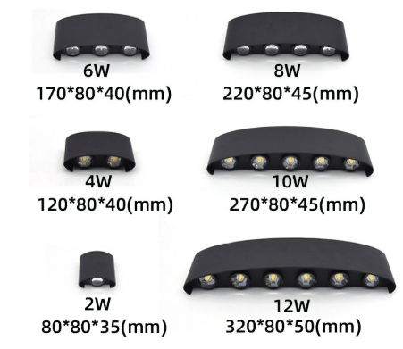 Aluminum Exterior Wall Light Waterproof LED And Energy Efficient