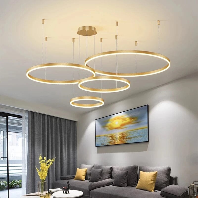 Aurelia Ring Lamp With Adjustable Aluminum And Acrylic Design, 12,500 Lumens