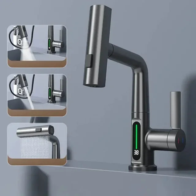 Rubinetto da cucina intelligente AeroFlow Pro con controllo per temperatura senza interruzioni