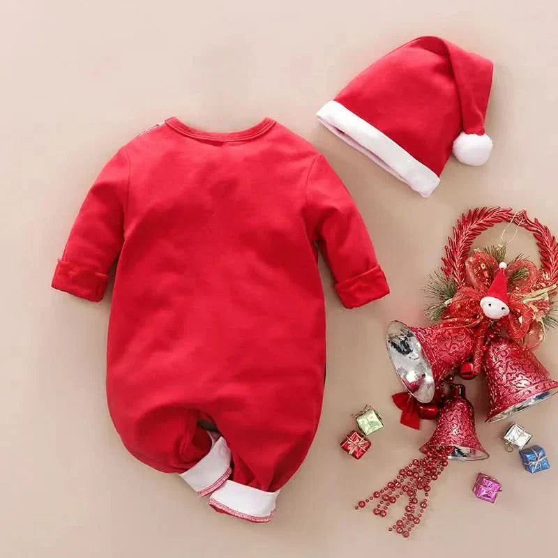 プチネスト ベビー クリスマス衣装 初めてのクリスマス用フェスティブスーツ 柔らかいコットンで快適