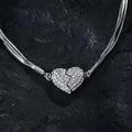 Collier magnétique pendentif cœur pour un style quotidien et un port élégant au quotidien