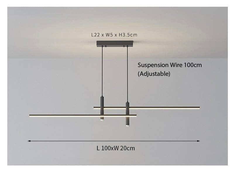 Lustră Pandantiv Globală NovaPulse cu LED Dual-Color 90-260V