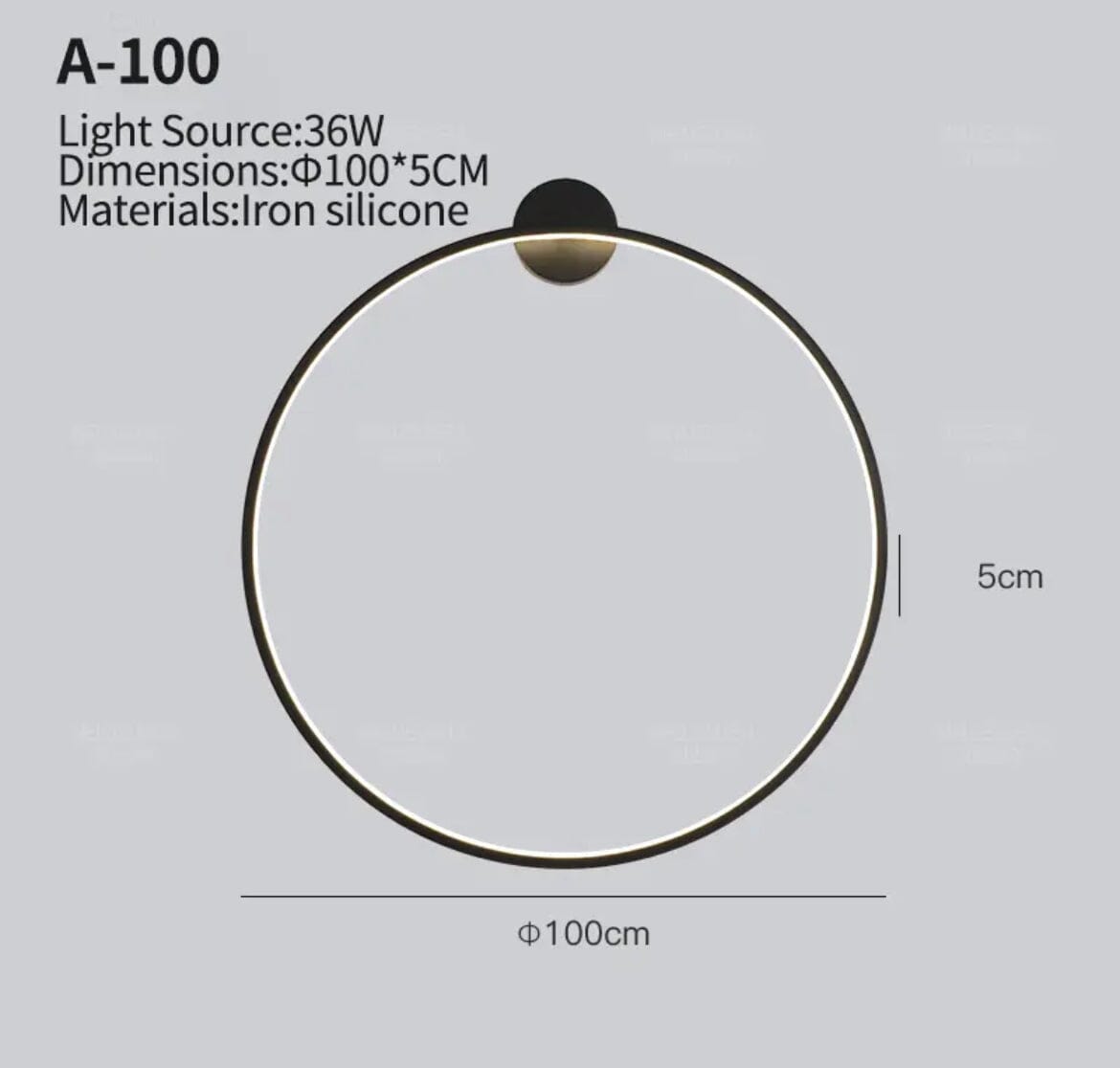 AstraNova Orbit Lampada da Parete Rotonda a LED Moderna per Interni