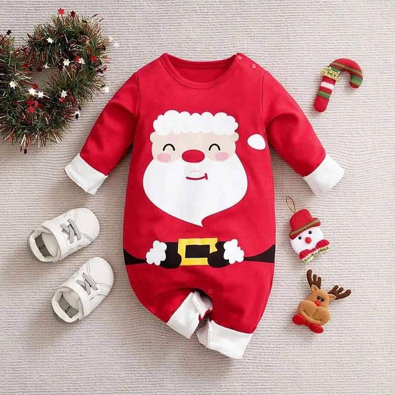 プチネスト ベビー クリスマス衣装 初めてのクリスマス用フェスティブスーツ 柔らかいコットンで快適