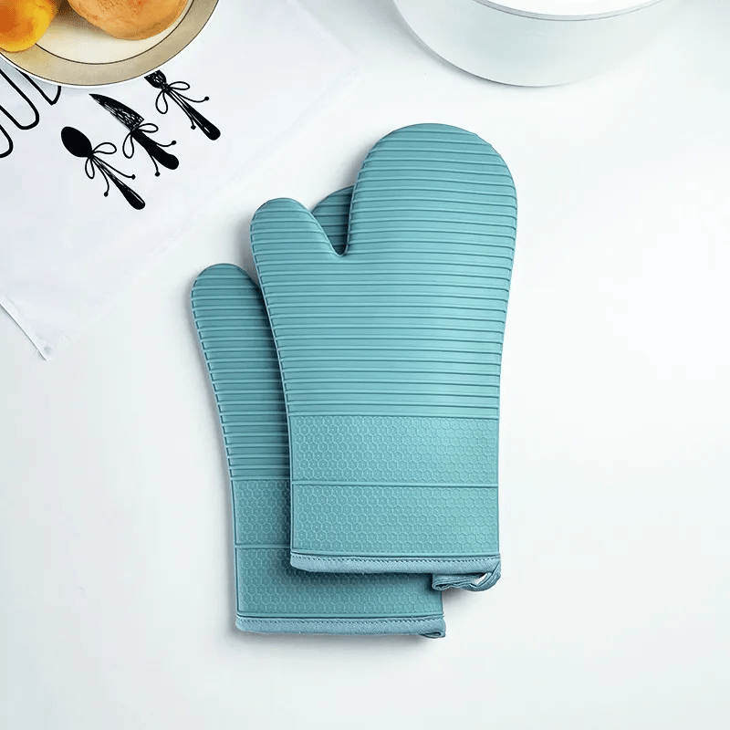 NovaGuard siliconen ovenhandschoenen met antislip voor maximale hittebescherming
