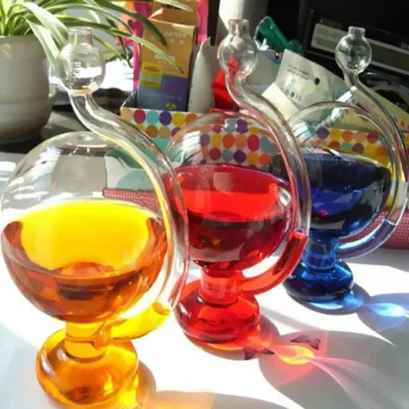 Glass Bottle Barometer For Weather Prediction And Home Decor