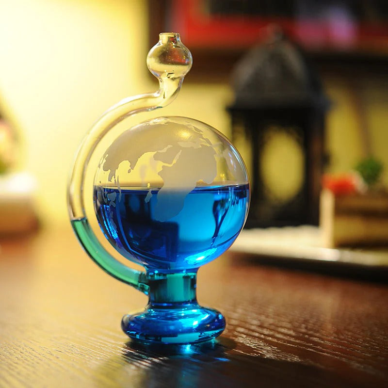 Glass Bottle Barometer For Weather Prediction And Home Decor