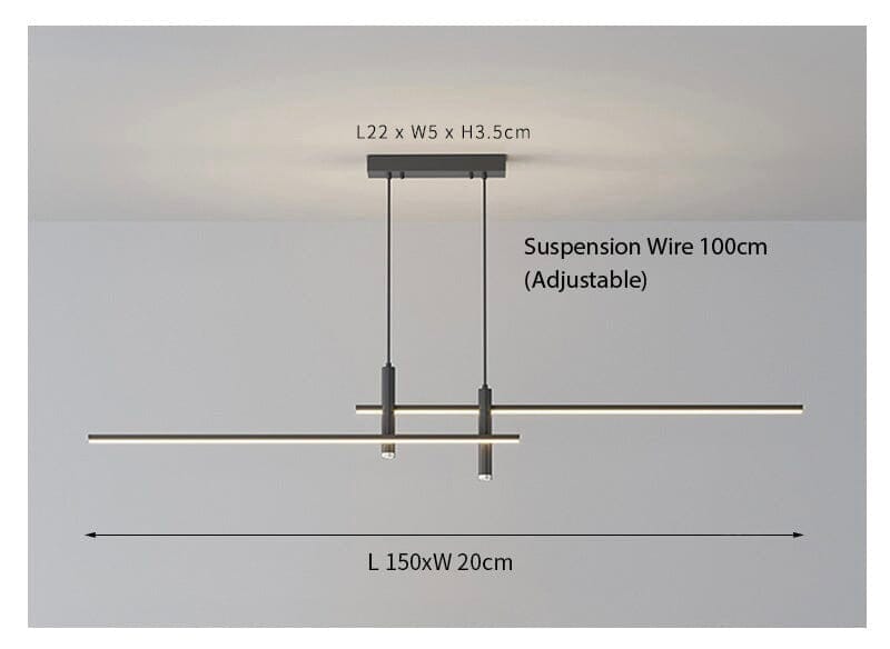 Lustră Pandantiv Globală NovaPulse cu LED Dual-Color 90-260V