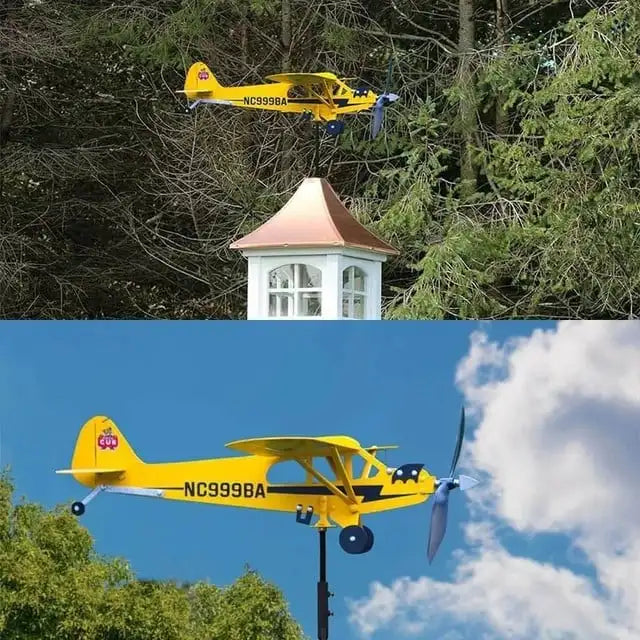 קישוט גינה ספינר רוח בנושא טיסה היסטורית למרחבים חיצוניים וחצרות