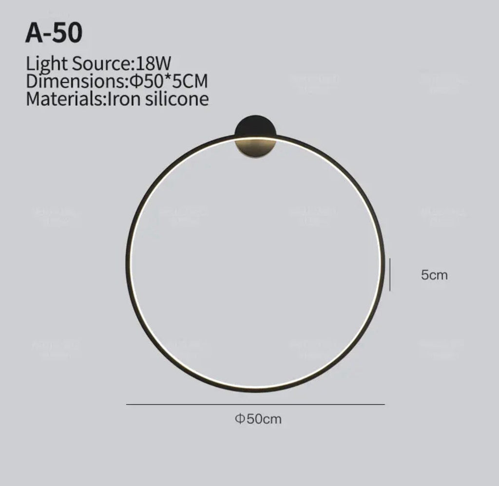 AstraNova Orbit Lampada da Parete Rotonda a LED Moderna per Interni