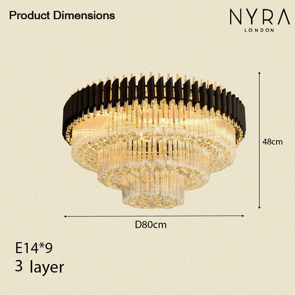 Lámpara de Cristal LED Nova para Decoración Moderna y Elegante del Hogar
