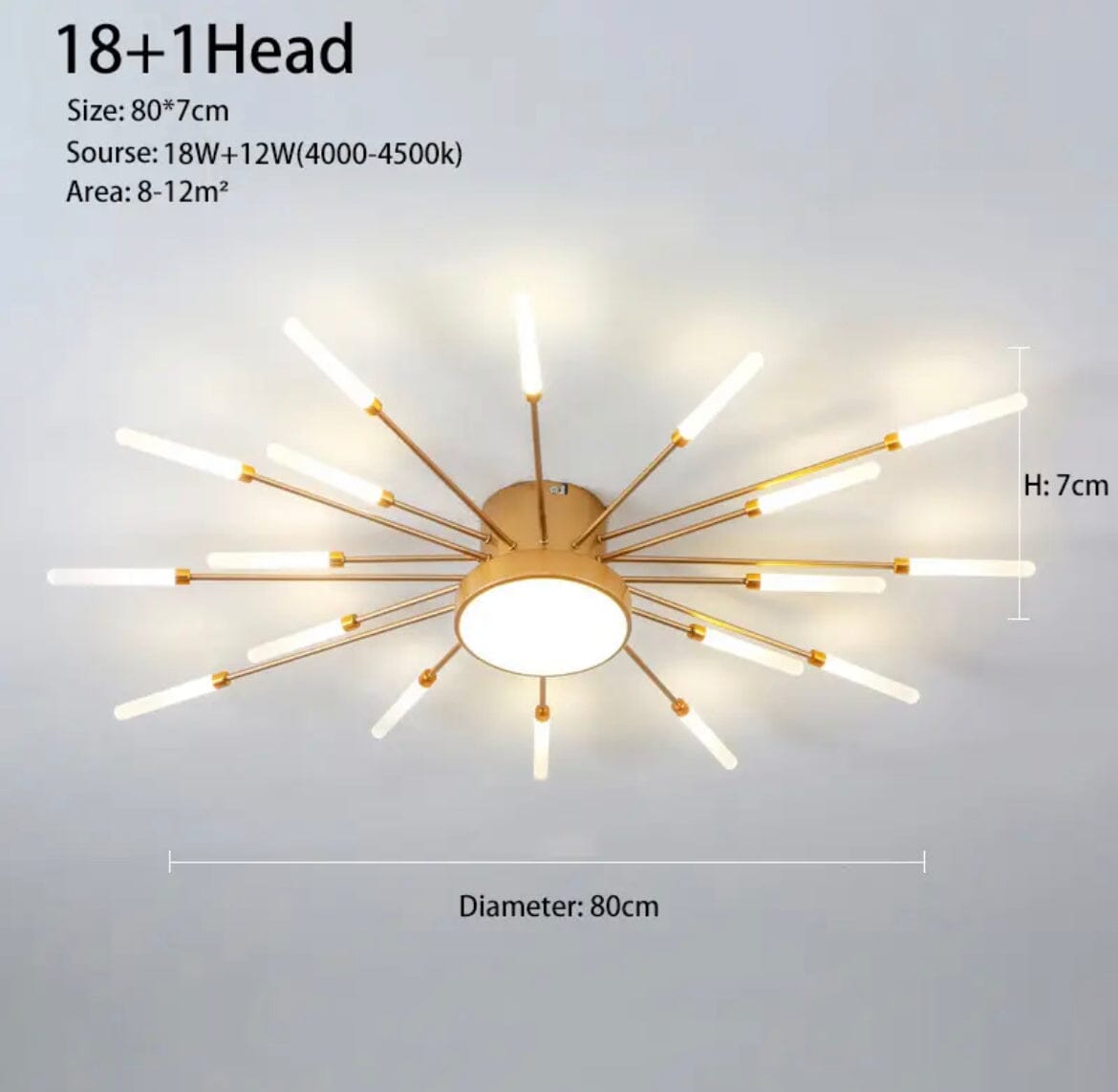 Lampa wisząca LumaSpike w stylu różdżki do nowoczesnych pomieszczeń