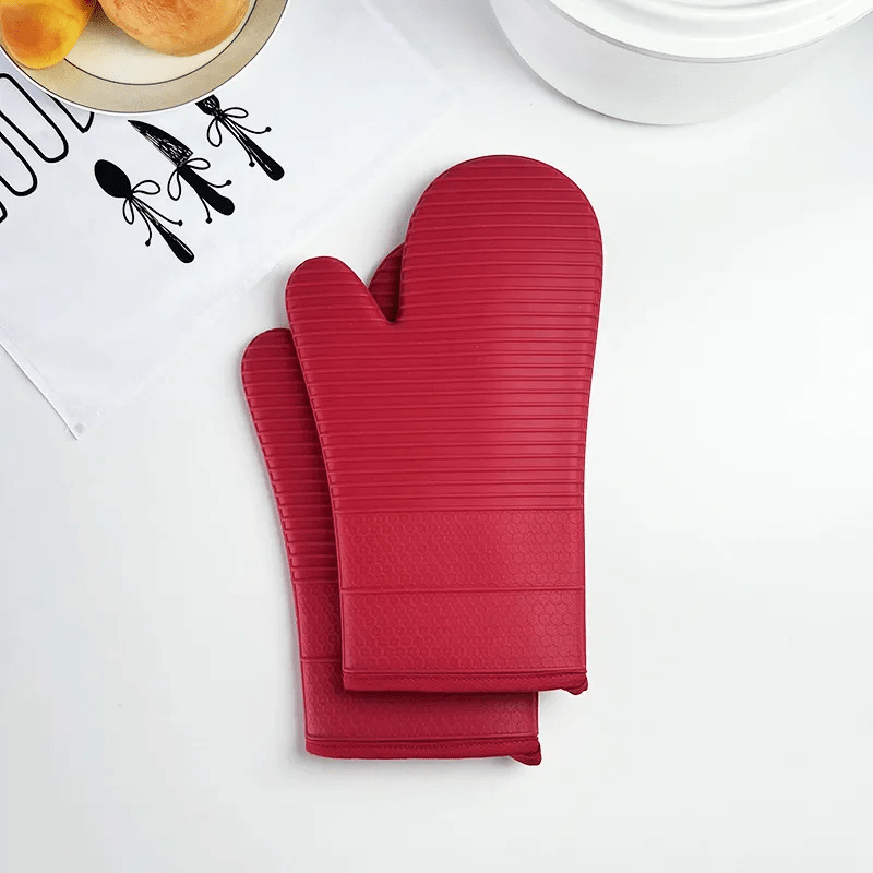 NovaGuard siliconen ovenhandschoenen met antislip voor maximale hittebescherming