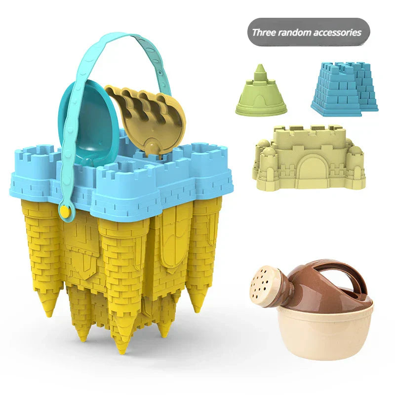 SandMaster Sandkasse-sæt til børn, byg store slotte og leg uden ende