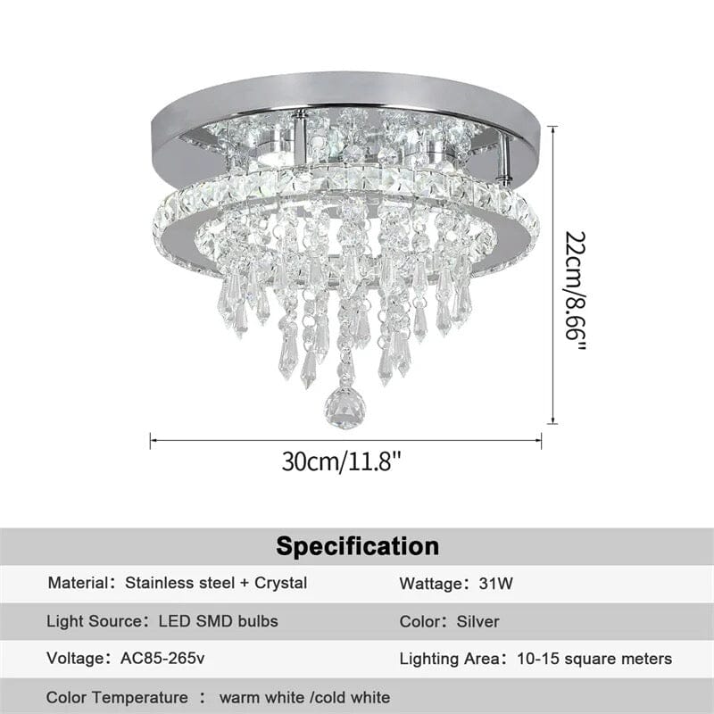 Aurelia Krystall Lysekrone Regal Moderne Taklampe