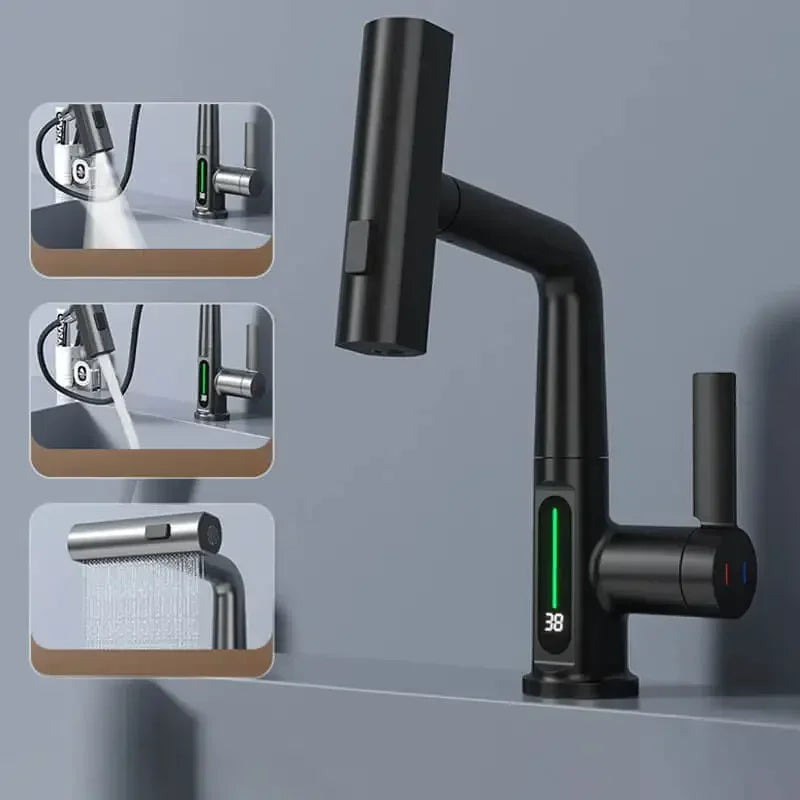 Rubinetto da cucina intelligente AeroFlow Pro con controllo per temperatura senza interruzioni