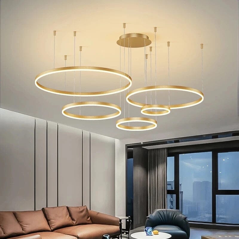 Aurelia Ring Lamp With Adjustable Aluminum And Acrylic Design, 12,500 Lumens