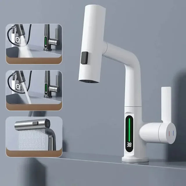 Rubinetto da cucina intelligente AeroFlow Pro con controllo per temperatura senza interruzioni