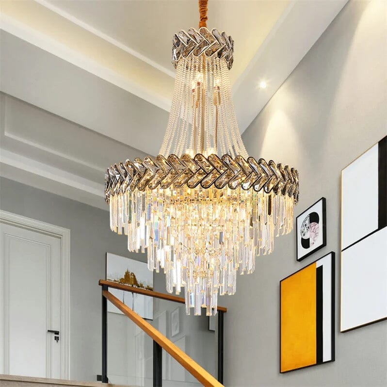 LumaNova Kristalllüster mit doppelter Kristall-Ebene