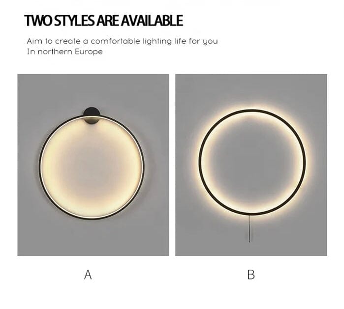 AstraNova Orbit Lampada da Parete Rotonda a LED Moderna per Interni