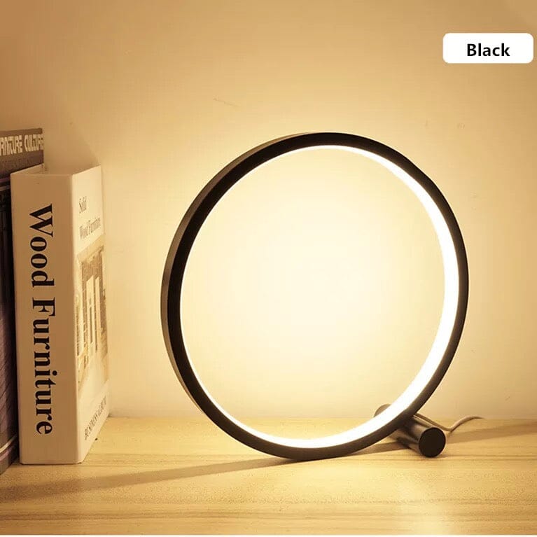 Lámpara Táctil LED NovaHalo para Interiores Modernos con Luz Blanca Cálida