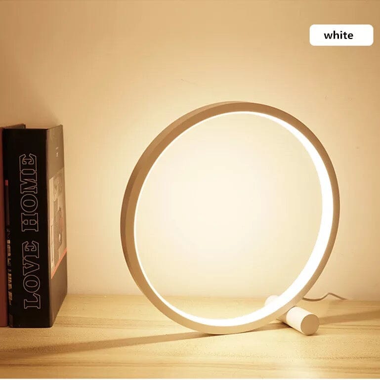 Lámpara Táctil LED NovaHalo para Interiores Modernos con Luz Blanca Cálida