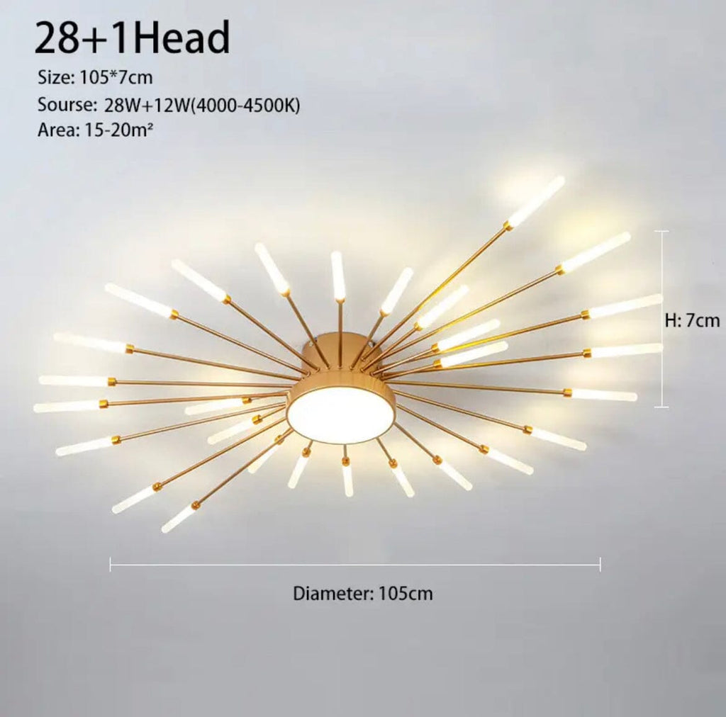 Lampa wisząca LumaSpike w stylu różdżki do nowoczesnych pomieszczeń