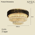 Lámpara de Cristal LED Nova para Decoración Moderna y Elegante del Hogar