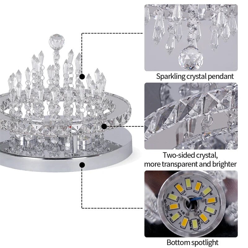 Aurelia Krystall Lysekrone Regal Moderne Taklampe