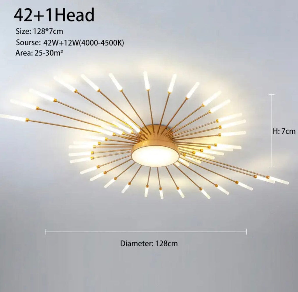 Lampa wisząca LumaSpike w stylu różdżki do nowoczesnych pomieszczeń