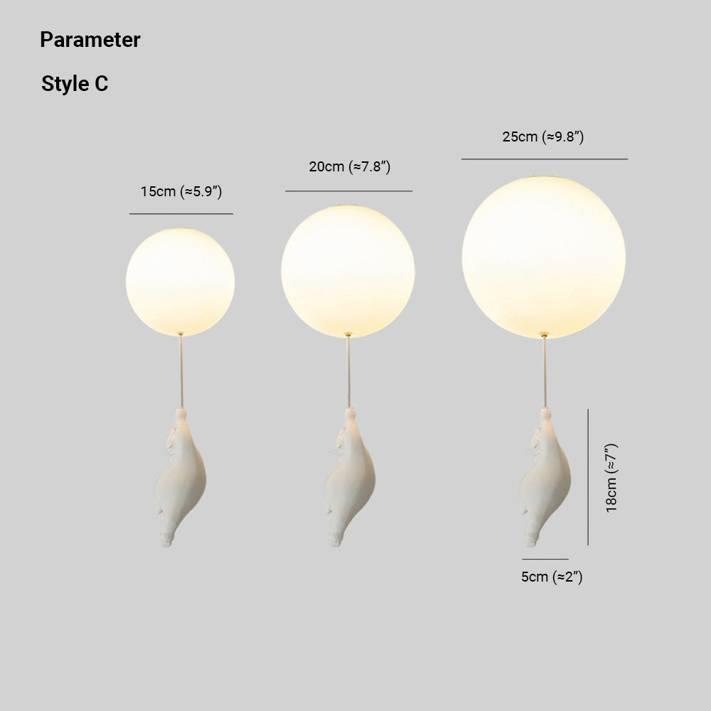 ضوء سقفي LED على شكل بالون CosmoNest لتزيين غرفة الأطفال
