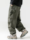 Pantaloni cargo resistenti da uomo con tessuto idrorepellente per escursioni all'aperto