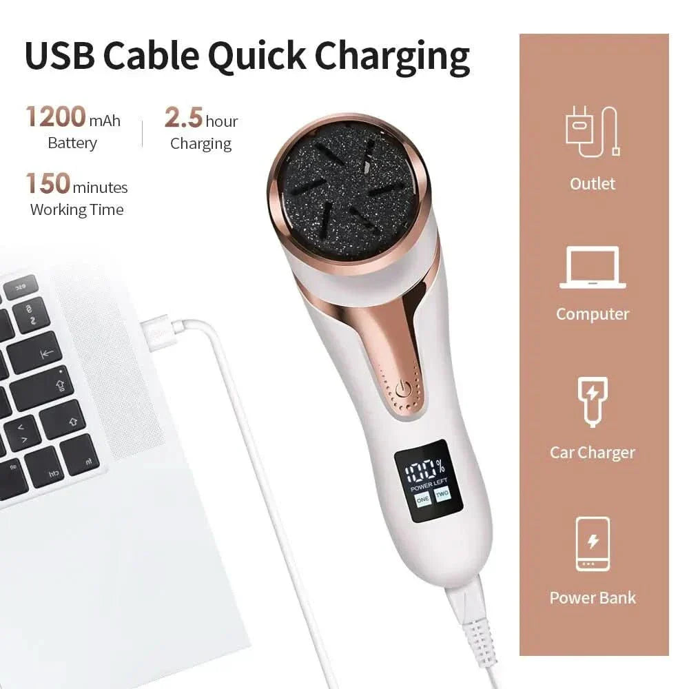 CallusAway Rechargeable Footcare Device For Softer Feet At Home