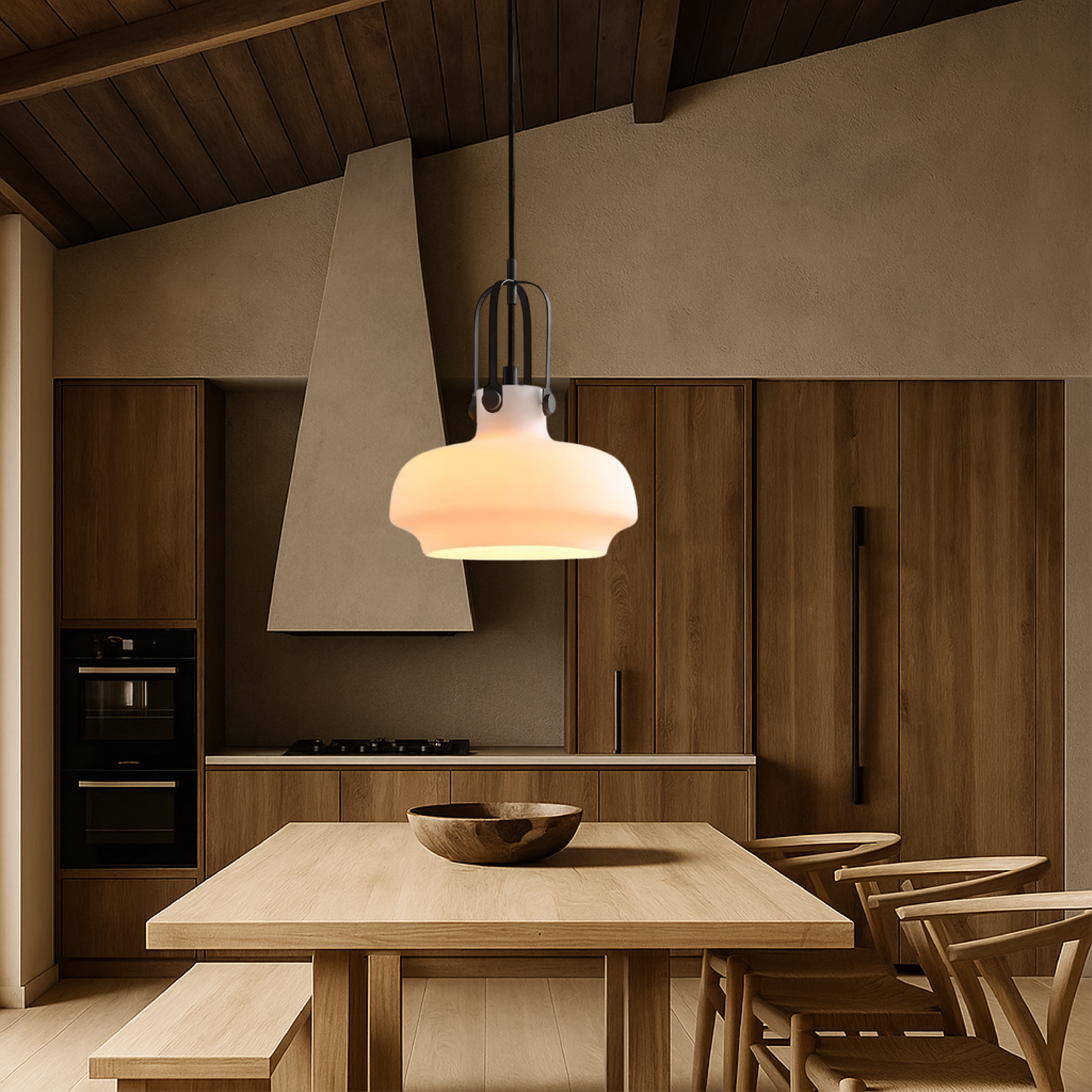 Lampa suspendată Aeron Industrial Loft cu finisaj metalic