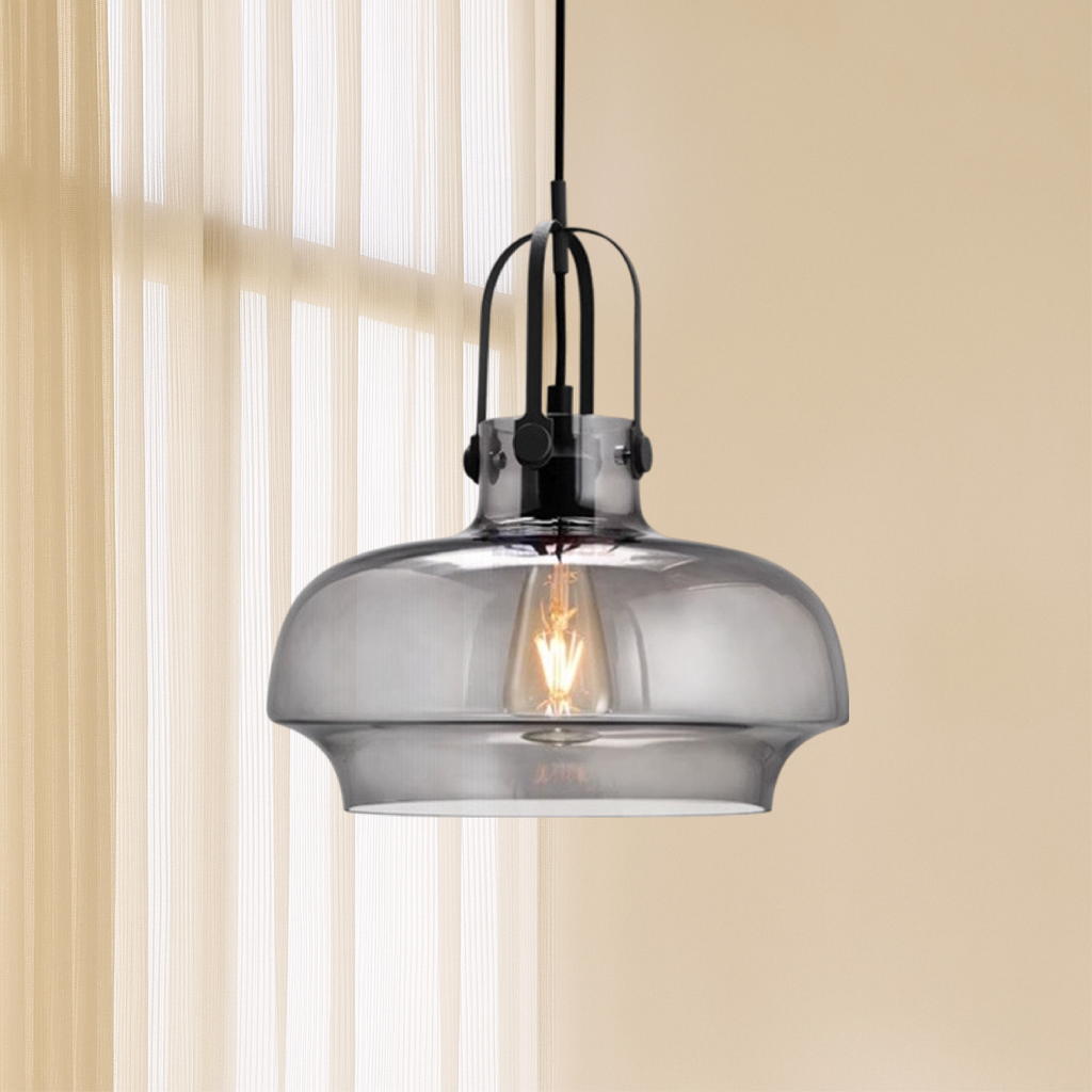 Lampa suspendată Aeron Industrial Loft cu finisaj metalic