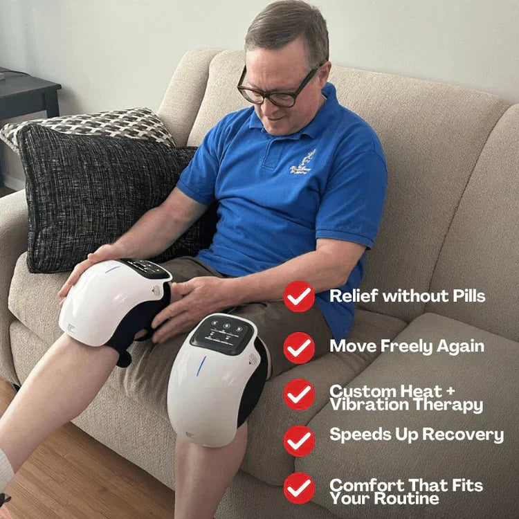 Knee Massager With Cordless Heating For All Day Comfort On The Go