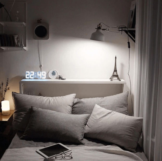Smart 3D Digital Alarm Clock With Modern Minimalist Look For Desks