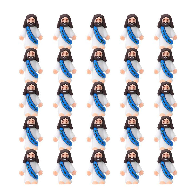 24-Piece Tiny Jesus Figurines Set With A Love You Message