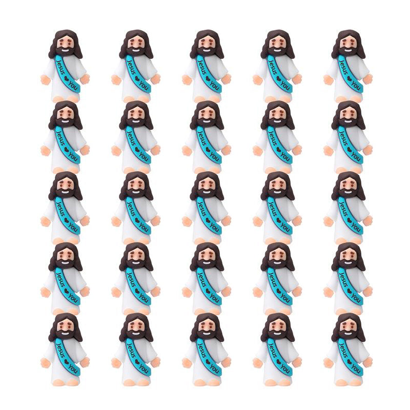 24-Piece Tiny Jesus Figurines Set With A Love You Message