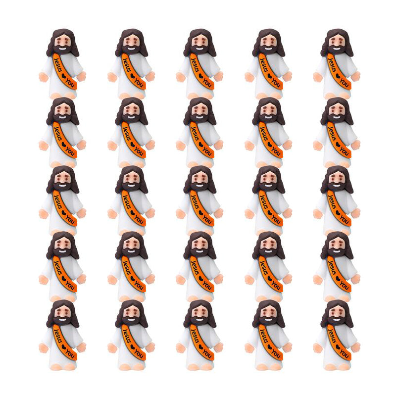 24-Piece Tiny Jesus Figurines Set With A Love You Message