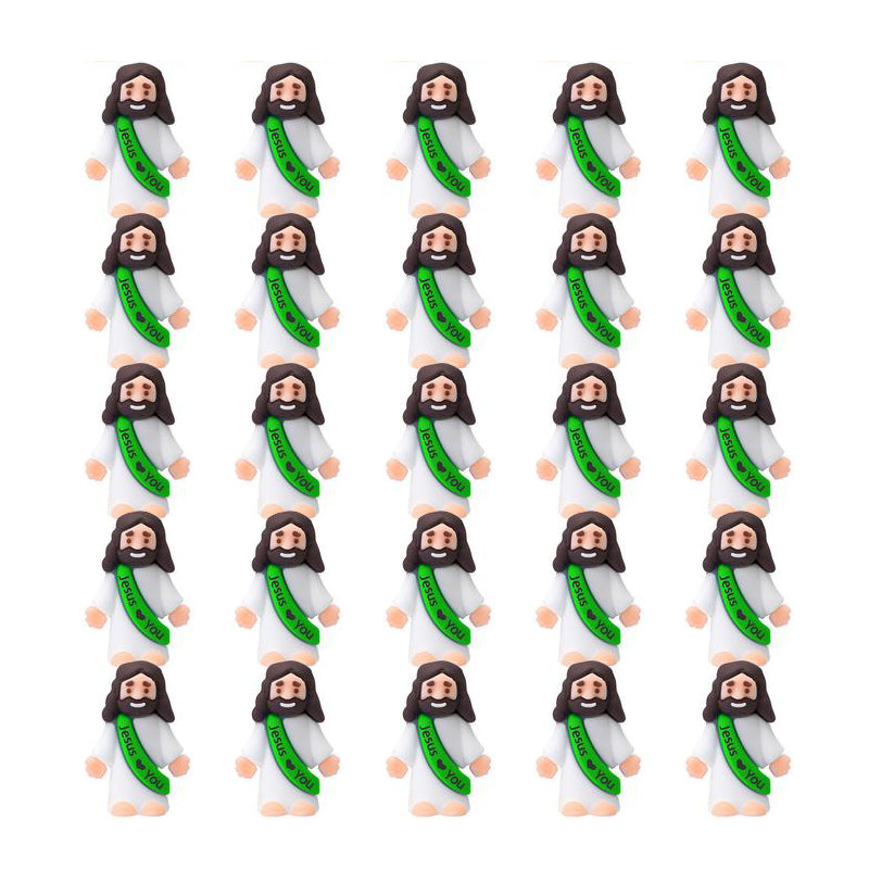 24-Piece Tiny Jesus Figurines Set With A Love You Message