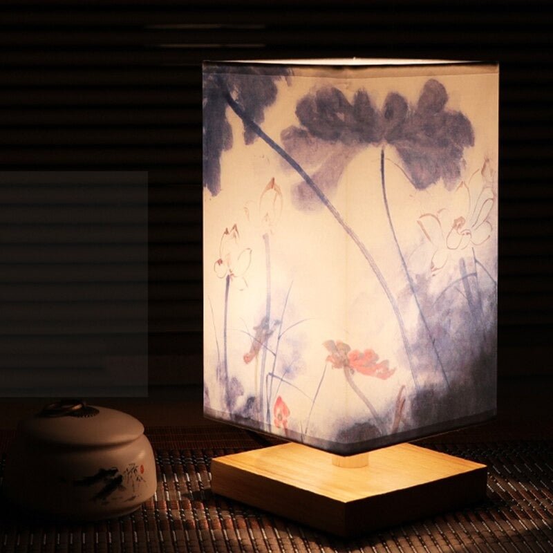 Paper Table Lamp | Japanese Scandinavian Style | Warm Light